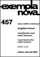 Angelus Novus Soprano Vocal Score cover